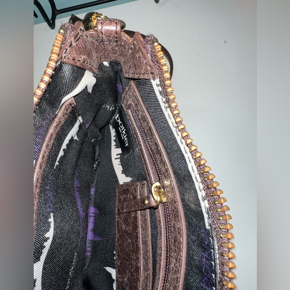 ‼️New Botkier New York Distressed Leather Brown Crossbody - Picture 6 of 10